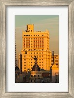 Spain, Madrid, Gran Via and Edificio Espana Fine Art Print