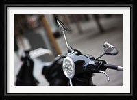 Black Vespa, Madrid, Spain Fine Art Print