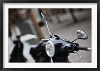 Black Vespa, Madrid, Spain Fine Art Print