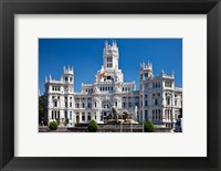 Cibeles Palace is located on the Plaza de Cibeles in Madrid, Spain Fine Art Print