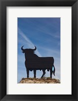 Famous Bull Symbols of the Bodegas Osborne, Puerto de Santa Maria, Spain Fine Art Print