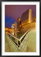 Guggenheim Museum lit at night, Bilbao, Spain Fine Art Print