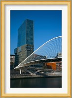 Spain, Bilbao, Zubizuri Bridge over Rio de Bilbao Fine Art Print