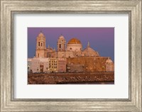 Spain, Cadiz, Cathedral, Dusk Fine Art Print