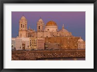 Spain, Cadiz, Cathedral, Dusk Fine Art Print