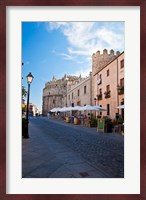 Spain, Castilla y Leon Region Restaurants along the City of Avila Fine Art Print