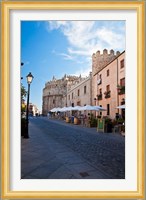 Spain, Castilla y Leon Region Restaurants along the City of Avila Fine Art Print