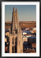 Spain, Castilla y Leon, Burgos Cathedral, Sunset Fine Art Print