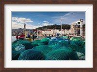 Spain, Castro-Urdiales, View of Town and Harbor Fine Art Print