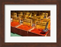 Spain, Granada Spices for sale at an outdoor market in Granada Fine Art Print