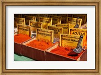 Spain, Granada Spices for sale at an outdoor market in Granada Fine Art Print