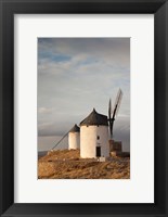 Spain, La Mancha, Consuegra, La Mancha Windmills Fine Art Print