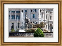 Spain, Madrid Plaza de Cibeles with Fuente de Cibele Fine Art Print