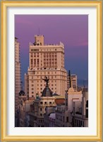 Spain, Madrid, Gran Via and Edificio Espana Fine Art Print