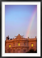 Spain, Madrid, Plaza de Cibeles, Rainbow Fine Art Print