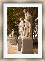 Spain, Madrid, Plaza de Oriente, Statues of Kings Fine Art Print