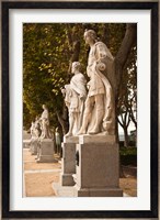 Spain, Madrid, Plaza de Oriente, Statues of Kings Fine Art Print