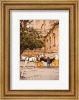 Spain, Seville, Horse carriage, Plaza del Triunfo Fine Art Print