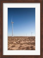 Spain, Zaragoza Province, Gallur, Modern Windmills Fine Art Print