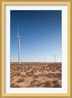 Spain, Zaragoza Province, Gallur, Modern Windmills Fine Art Print