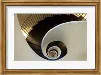 Spiral staircase, Silken Gran Hotel Domine, Bilbao, Spain Fine Art Print