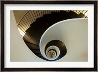 Spiral staircase, Silken Gran Hotel Domine, Bilbao, Spain Fine Art Print