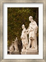 Statues of Spanish Kings, Royal Palace, Madrid, Spain Fine Art Print