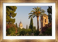 The Generalife gardens in the Alhambra Grounds, Granada, Spain Fine Art Print