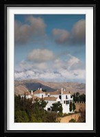 View Of Villas And La Torresilla Mountain, Malaga Province, Spain Fine Art Print