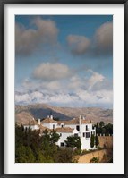 View Of Villas And La Torresilla Mountain, Malaga Province, Spain Fine Art Print