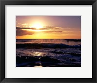 Coastline at Sunset, Lanzarote, Canary Isles, Spain Fine Art Print
