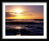 Coastline at Sunset, Lanzarote, Canary Isles, Spain Fine Art Print