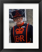 Beefeater in Costume at the Tower of London, London, England Fine Art Print