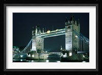 Tower Bridge at Night, London, England Fine Art Print