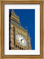 Big Ben Clock Tower on Parliament Building in London, England Fine Art Print