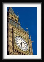 Big Ben Clock Tower on Parliament Building in London, England Fine Art Print