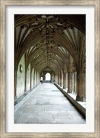 England, Kent, Canterbury Cathedral window Fine Art Print