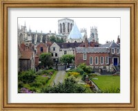 Houses and Cathedral in Bath, England Fine Art Print