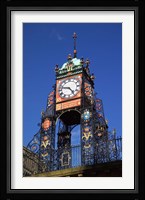 Eastgate Clock, Chester, Cheshire, England Fine Art Print