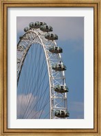 England, London, London Eye, Amuseument Park Fine Art Print
