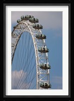 England, London, London Eye, Amuseument Park Fine Art Print