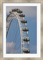 England, London, London Eye, Amuseument Park Fine Art Print