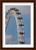 England, London, London Eye, Amuseument Park Fine Art Print