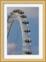 England, London, London Eye, Amuseument Park Fine Art Print