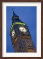 UK, London, Clock Tower, Big Ben at dusk Fine Art Print