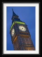 UK, London, Clock Tower, Big Ben at dusk Fine Art Print
