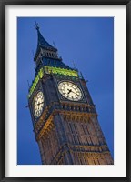 UK, London, Clock Tower, Big Ben at dusk Fine Art Print