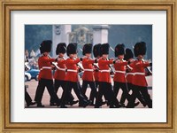 Changing of the guards, London, England Fine Art Print