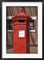 GR Post Box, Gloucester, Gloucestershire, England Fine Art Print