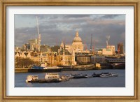 North Bank of The Thames River, London, England Fine Art Print